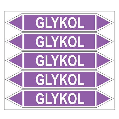 Značení potrubí, glykol